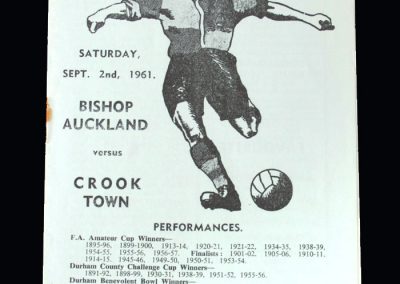 Bishop Auckland v Crook 02.09.1961