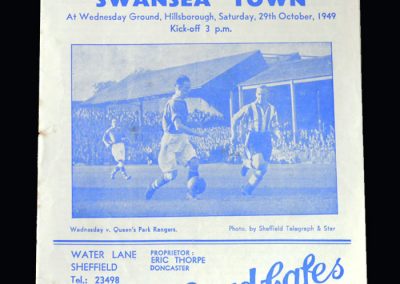 Sheff Wed v Swansea 29.10.1949