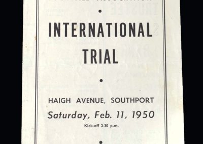 North v North Midlands 11.02.1950 (Schools Match)
