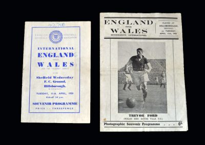 England v Wales 11.04.1950 (Schools Match - with Pirate)