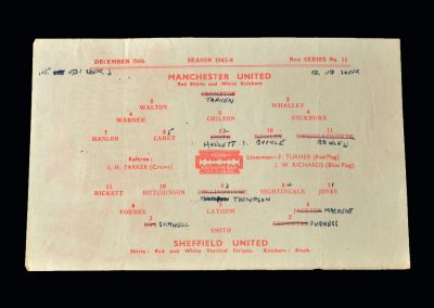 Man Utd v Sheff Utd 26.12.1945