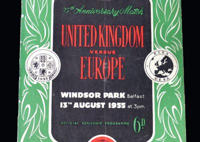 UK v Europe 13.08.1955
