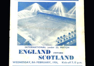 England U23 v Scotland U23 08.02.1956