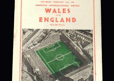 Wales v England 11.02.1956 (Amateur)