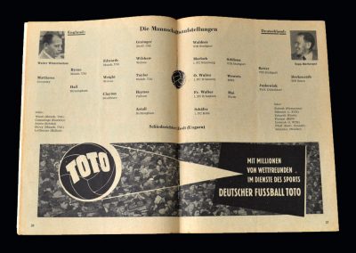 England v Germany 26.05.1956