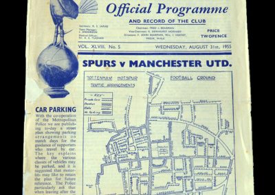 Man Utd v Spurs 31.08.1955