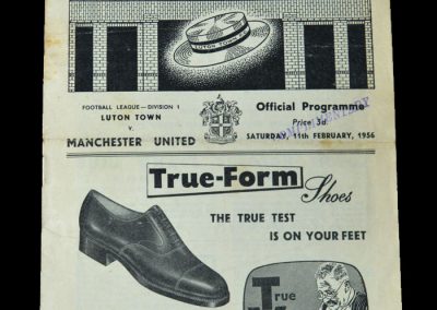 Man Utd v Luton 11.02.1956