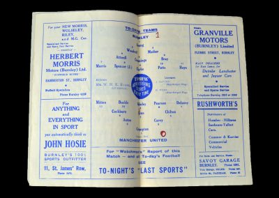 Man Utd v Burnley 24.09.1949