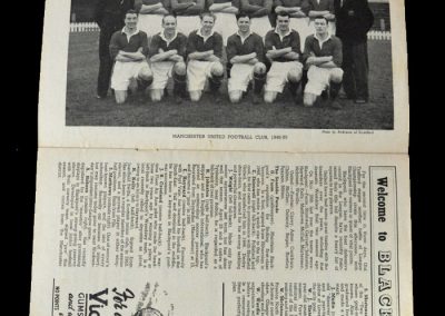Man Utd v Blackpool 18.03.1950