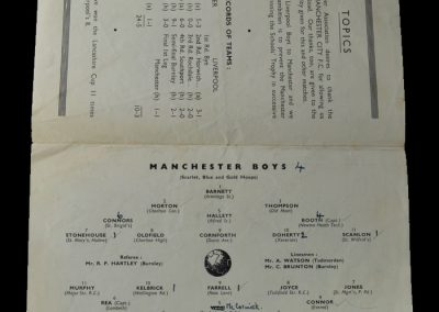 Manchester Boys v Liverpool Boys 10.05.1950