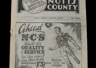 Notts County v Bristol Rovers 28.08.1948