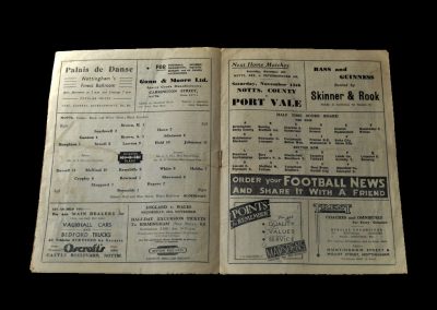 Notts County v Aldershot 30.10.1948
