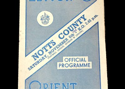 Notts County v Leyton Orient 06.11.1948