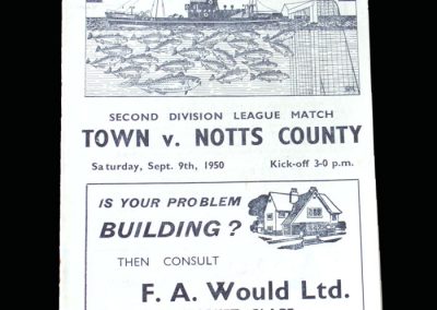 Notts County v Grimsby 09.09.1950