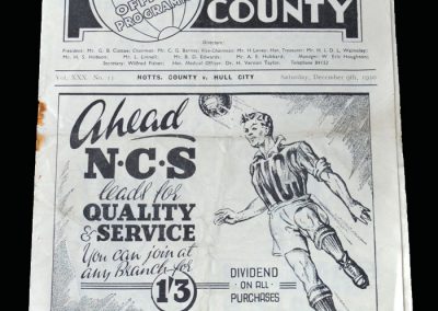 Notts County v Hull 09.12.1950