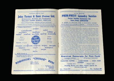 Notts County v Preston 03.02.1951