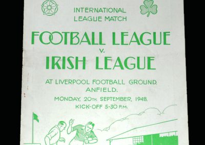 English League v Irish League 20.09.1948