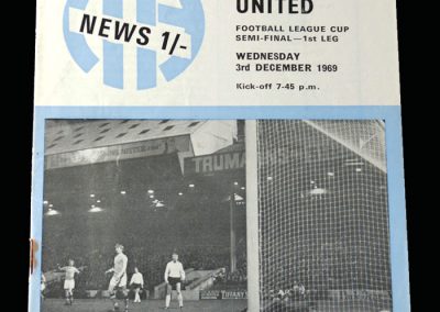 Man City v Man Utd 03.12.1969 - League Cup Semi Final 1st Leg