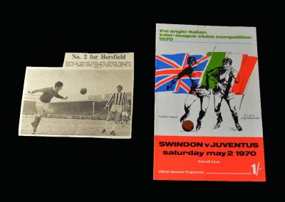 Swindon v Juventus 02.05.1970 - Anglo Italian Cup