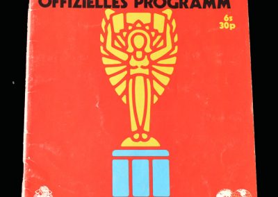 1970 Mexico World Cup Tournament Programme