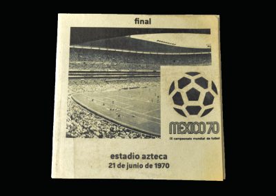 Brazil v Italy 21.06.1970 - World Cup 1970 Final