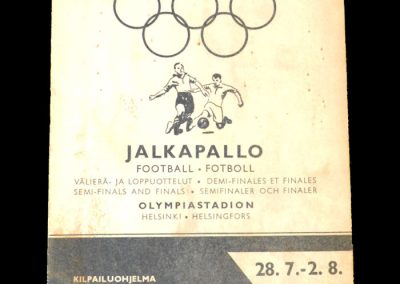Hungary v Sweden 28.07.1952 - Olympic Semi Final - 6:0 | Hungary v Yugoslavia 02.08.1952 - Olympic Final - 2:0