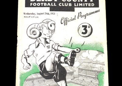 Derby v Wolves 29.08.1951
