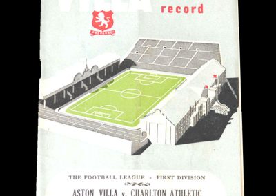 Aston Villa v Charlton 10.11.1951