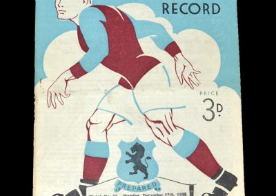 Aston Villa v Wolves 27.12.1948 | Aston Villa Reserves v Barnsley Reserves 28.12.1948