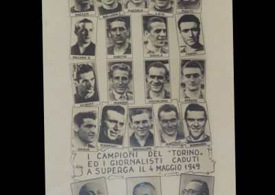 Torino Crash 04.05.1949 - Memorial Postcard