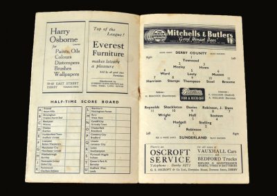 Derby v Sunderland 11.09.1948