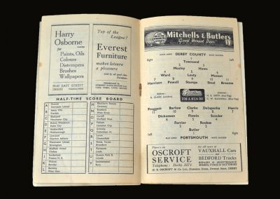 Derby v Portsmouth 20.11.1948