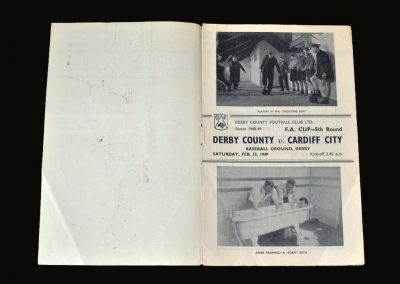 Derby v Cardiff 12.02.1949 - FA Cup 5th Round (Foam Bath?!)