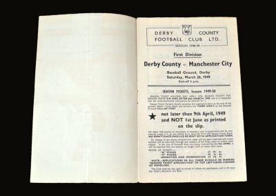 Derby v Man City 26.03.1949