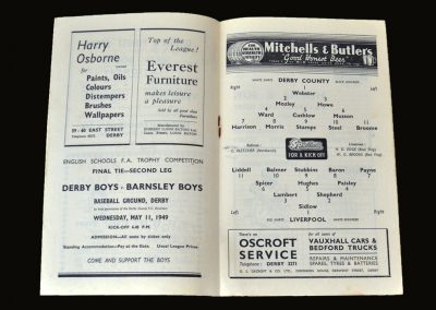Derby v Liverpool 04.05.1949