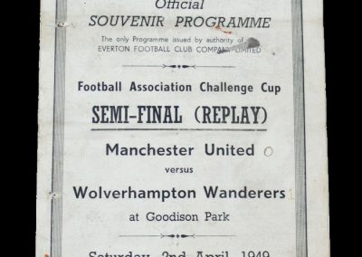 Man Utd v Wolves 02.04.1949 - FA Cup Semi Final Replay