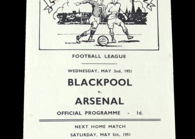 Arsenal v Blackpool 02.05.1951