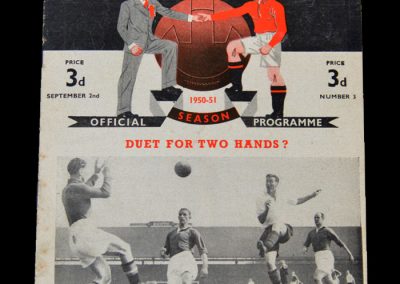 Man Utd v Blackpool 02.09.1950