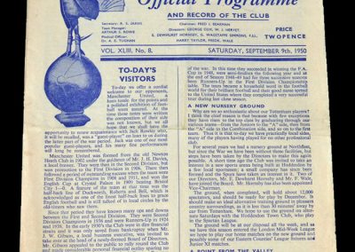 Man Utd v Spurs 09.09.1950