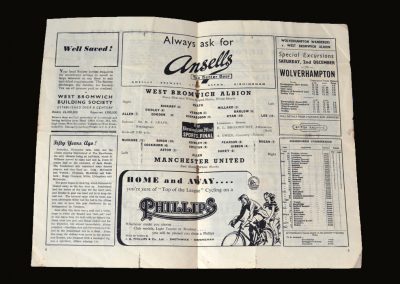 Man Utd v West Brom 25.11.1950