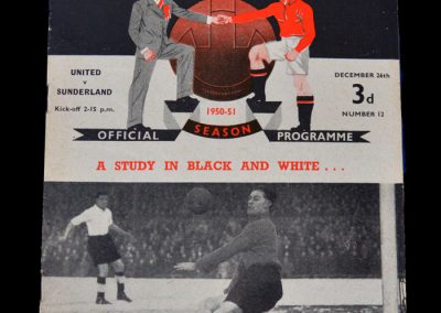 Man Utd v Sunderland 26.12.1950