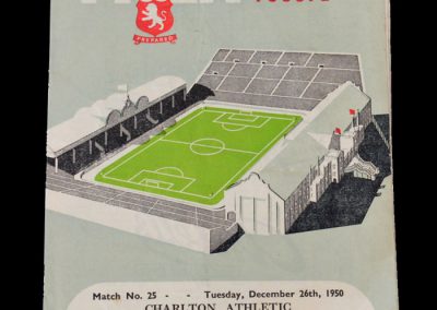 Man Utd Reserves v Aston Villa Reserves 27.12.1950