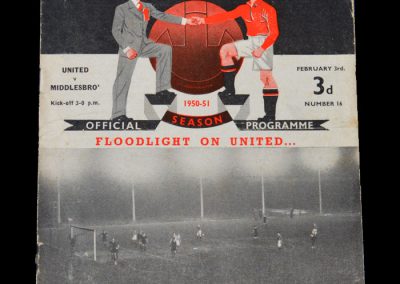 Man Utd v Middlesbrough 03.02.1951