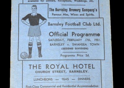 Barnsley v Swansea 17.02.1951
