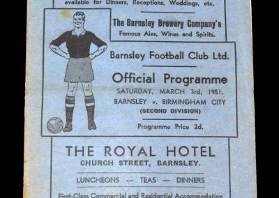 Barnsley v Birmingham 03.03.1951