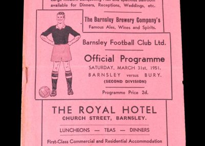 Barnsley v Bury 31.03.1951