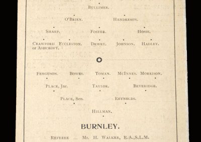 Reading v Burnley 11.04.1898