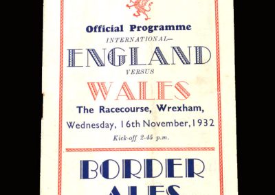 Wales v England 16.11.1932