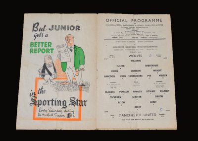 Man Utd v Wolves 30.09.1950