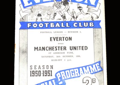 Man Utd v Everton 28.10.1950